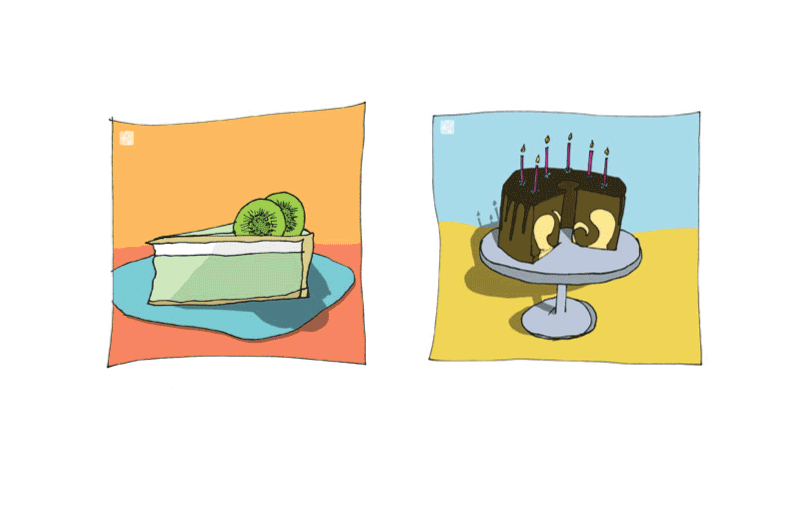 Illustrations for Luckychair Greeting Cards