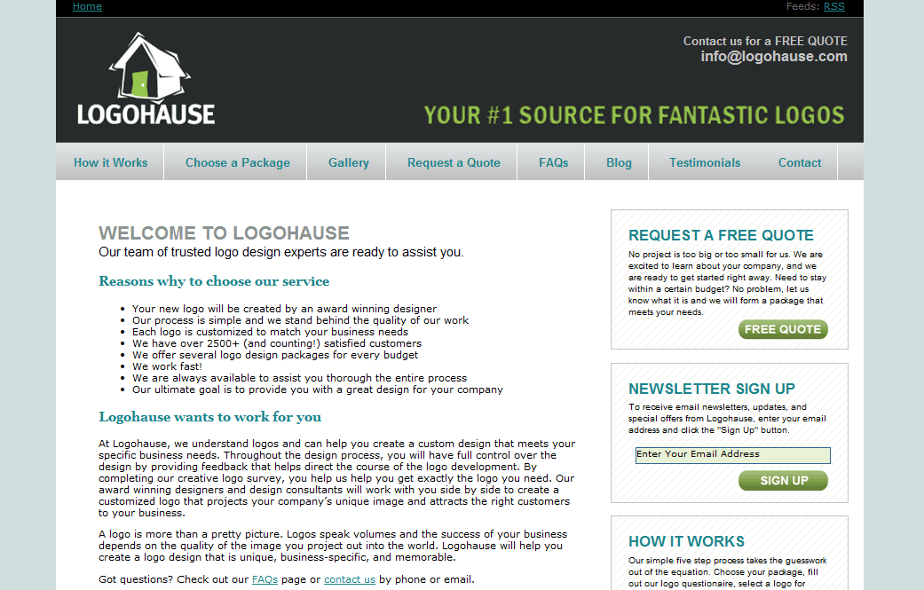Web design for Logohause